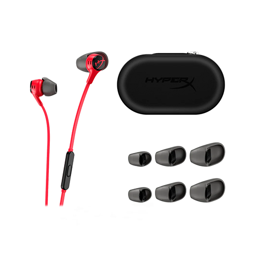 მობილურის ყურსასმენი - HyperX Cloud EarBuds II Red