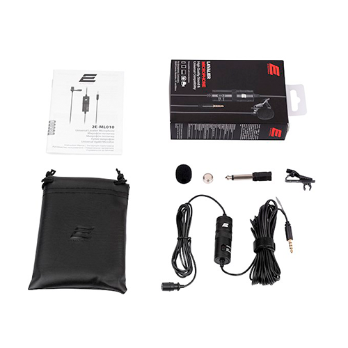 მიკროფონი - 2E Lavalier Microphone ML010 3.5 mm