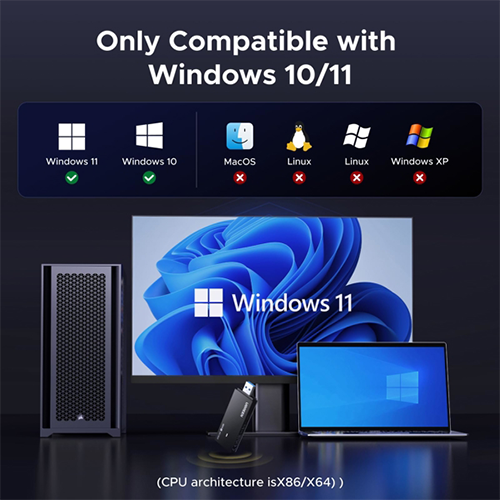 USB Wi-Fi მიმღები - Ugreen AX1800