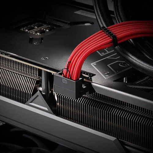 კვების ბლოკის და ვიდეო ბარათის კაბელები - Redragon GCP07 16AWG Red