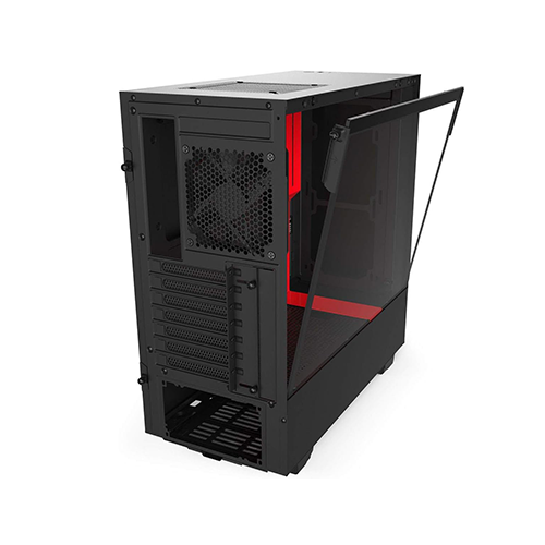 Case - NZXT H510 Black-Red - 2x120 Fan
