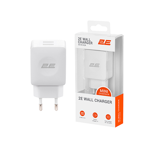 მობილურის დამტენი - 2E WC4USB-W

