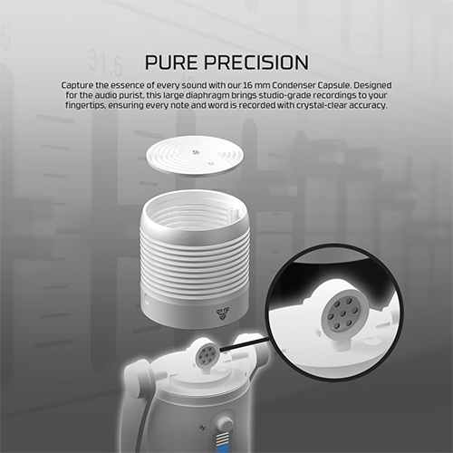 მიკროფონი - Fantech Eviosa Max MCX03 Condenser White