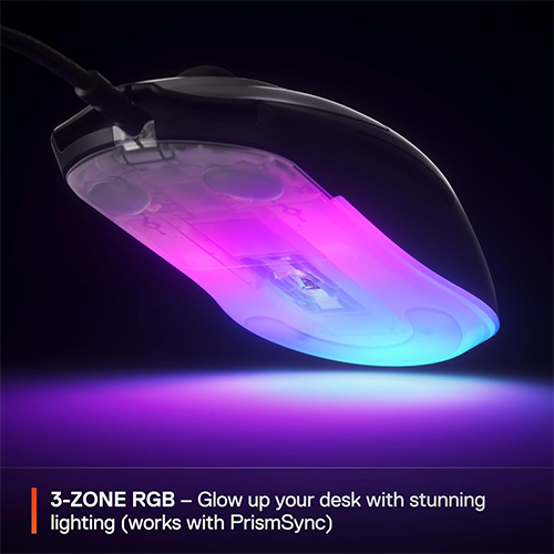 მაუსი - SteelSeries Rival 3 Gen 2 RGB Black