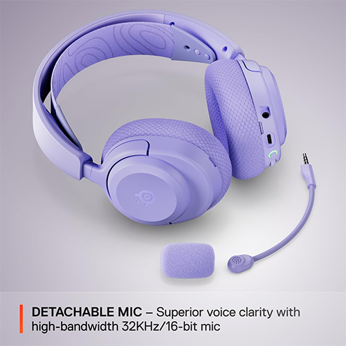 უკაბელო Bluetooth ყურსასმენი - SteelSeries Arctis Nova 3P lavender WL BT