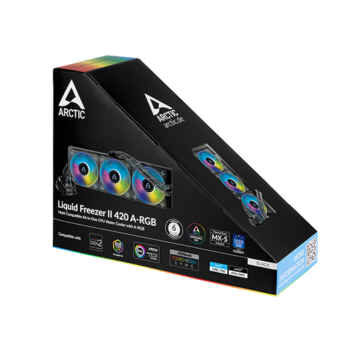 პროცესორის წყლის გაგრილება - Arctic Liquid Freezer II 420 mm ARGB