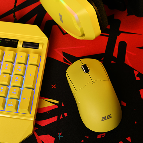 უკაბელო მაუსი - 2E Gaming MG355 RGB Yellow WL
