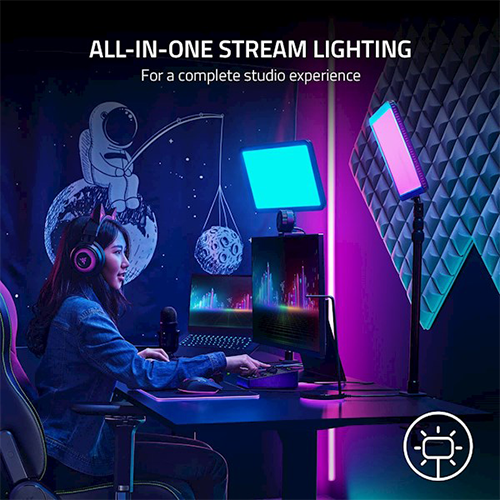 სტუდიის განათება - Razer Professional studio lighting Key Light Chroma 2800lm 3000К-7000К RGB