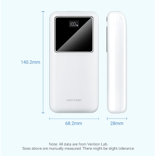 Power Bank - Vention FHLW0 20 000 mAh White