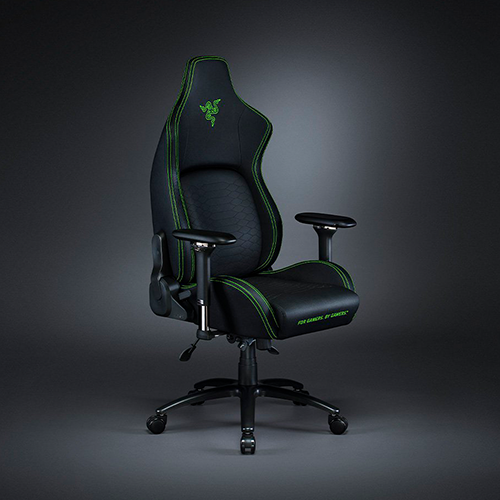 კომპიუტერის სკამი - Razer Gaming Chair Iskur XL With Built In Lumbar Support Black-Green