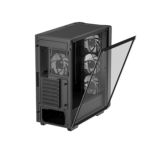 ქეისი - Deep Cool CC560 V2 Black - 4x120 Fan LED