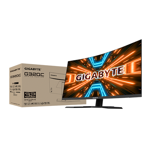 რკალური მონიტორი - Gigabyte G32QC - 31.5 Inch / 2K / VA / 165 Hz / 1 Ms