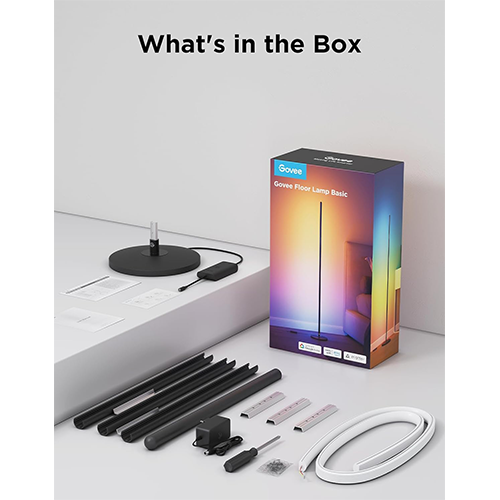 Govee H8076 Govee Floor Lamp lite 1000 Lm RGB WW+RGBIC+WW WL-FI/Bluetooth