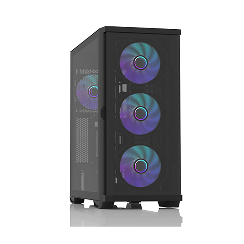 ქეისი - Zalman Z10 Duo Black - 4x120 Fan ARGB