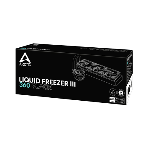 პროცესორის წყლის გაგრილება - Arctic Liquid Freezer III 360 mm Black