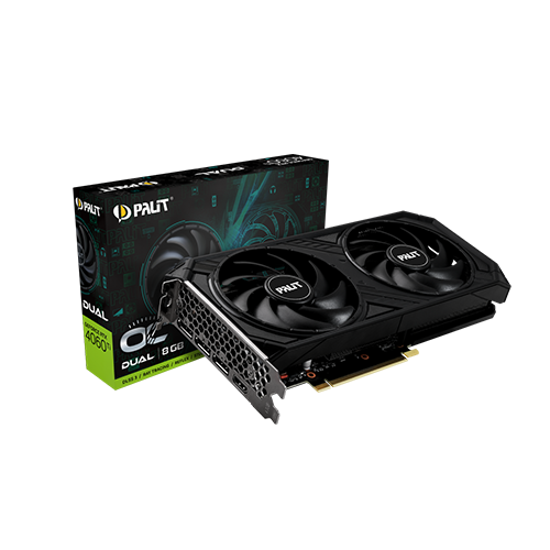 ვიდეობარათი - Palit RTX 4060 Ti 8 GB Dual Oc