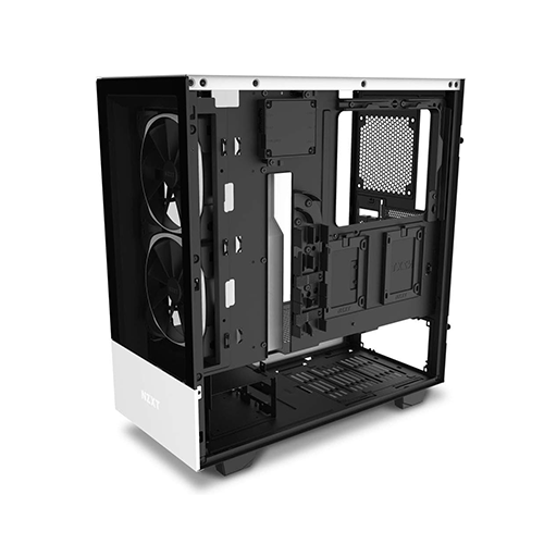 Case - NZXT H510 Elite Compact Cana White - 1×120 Fan + 3×140 Fan
