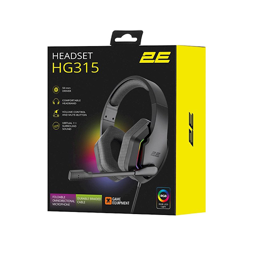 ყურსასმენი - 2E HG315 7.1 USB-A RGB Black