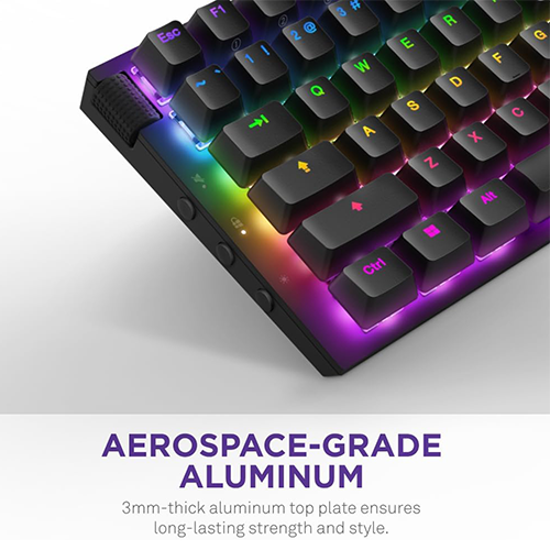 მექანიკური კლავიატურა - NZXT Function 2 Mini TKL RGB Linear Switch Black