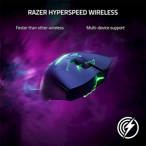 უკაბელო ტენვადი Bluetooth მაუსი - Razer Deathadder V3 Pro USB-A Black Rechargeable WL BT