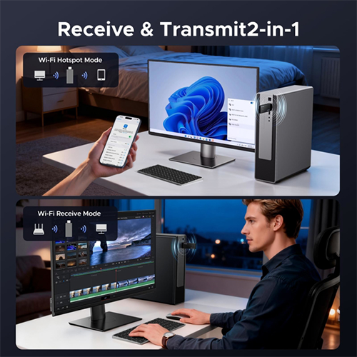 USB Wi-Fi მიმღები - Ugreen AX1800