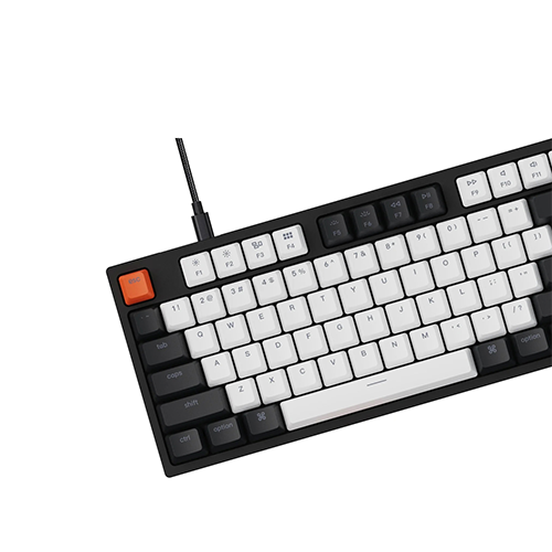 მექანიკური კლავიატურა - Keychron C2 G Pro Gateron Red Switch RGB Black