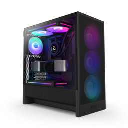 ქეისი - NZXT H5 Flow Edition Black - 3x120 Fan ARGB + 1x120 Fan