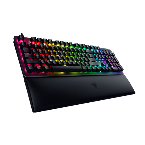 მექანიკური კლავიატურა - Razer Huntsman V2 RGB 108key Red Switch USB EN Black