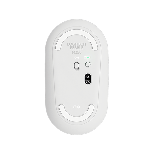 უკაბელო Bluetooth მაუსი - Logitech M350 Pebble White WL BT