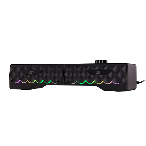 უკაბელო Bluetooth დინამიკი - 2E PCS232 RGB Soundbar 2.0 USB BT Black