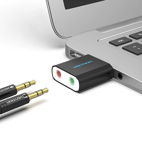 USB ხმის ბარათი - Sound Card Vention