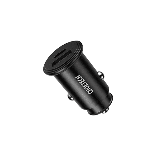მანქანის დამტენი - Choetech TC0006 Dual USB-A Type-C PD3.0 30w Car Charger