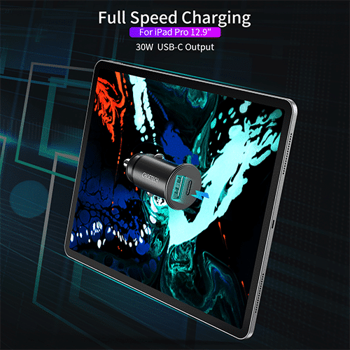 მანქანის დამტენი - Choetech TC0006 Dual USB-A Type-C PD3.0 30w Car Charger