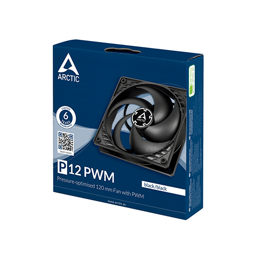ქეისის გაგრილება - Arctic P12 PWM 120 mm Black