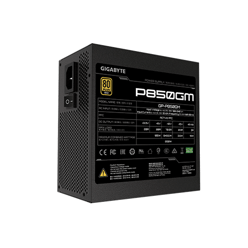 კვების ბლოკი - Gigabyte P850G 850 Watt 80 Plus Gold Full Modular