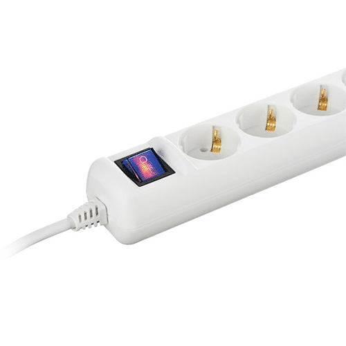 5 პორტიანი დამაგრძელებელი - 2E 5 x Chuko Children Protection White 3მ