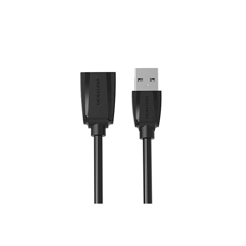 USB დამაგრძელებელი - Vention USB 2.0 A Male To A Female Extension Cable Black 5მ