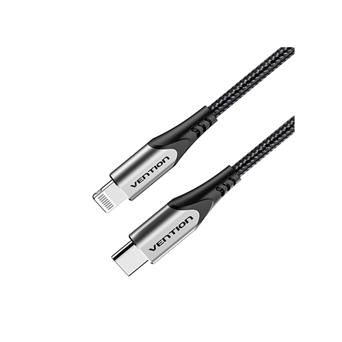 მობილურის კაბელი - Vention Type-C To Lightning Aluminum Alloy Type 1.5მ Grey