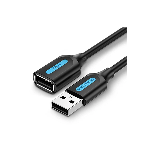 USB დამაგრძელებელი - Vention USB 2.0 Black PVC Type 1m