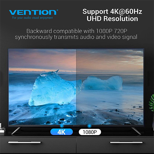 გადამყვანი - Type-C To Display Gray Metal Type Vention