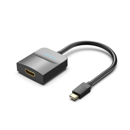 გადამყვანი - Type-C To HDMI Adapter 0.15მ Black ABS Type Vention