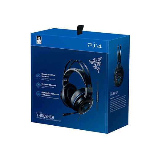 უკაბელო ყურსასმენი - Razer Thresher PS4 Black-Blue WL