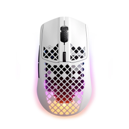 უკაბელო ტენვადი Bluetooth მაუსი - SteelSeries Aerox 3 (2022) RGB Snow White Rechargeable WL BT