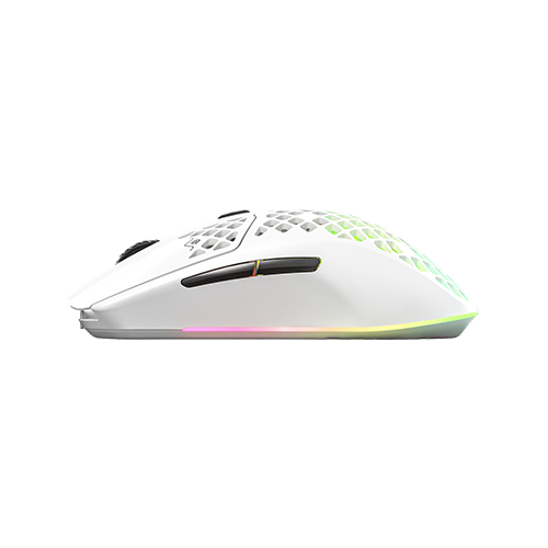 უკაბელო ტენვადი Bluetooth მაუსი - SteelSeries Aerox 3 (2022) RGB Snow White Rechargeable WL BT