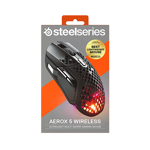 უკაბელო ტენვადი Bluetooth მაუსი - SteelSeries Aerox 5 Rechargeable WL BT