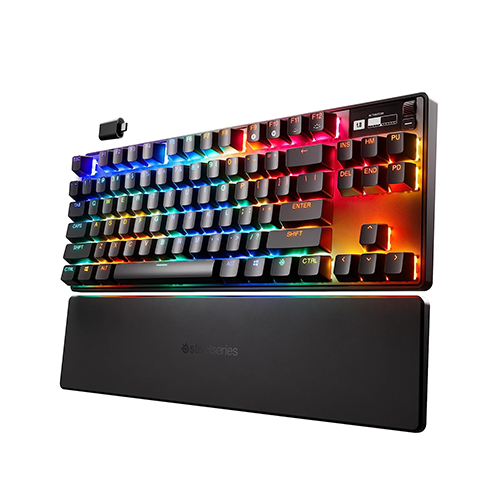 უკაბელო ტენვადი მექანიკური კლავიატურა - SteelSeries Apex Pro TKL (2023) US Rechargable WL BT