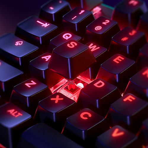 მექანიკური კლავიატურა - SteelSeries Apex 7 Red Switch RU RGB Black