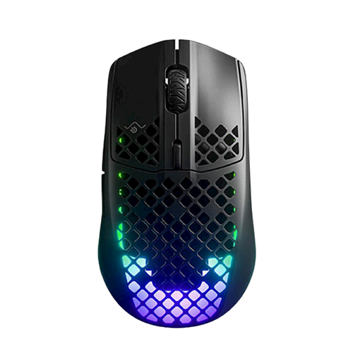 უკაბელო ტენვადი Bluetooth მაუსი - SteelSeries Aerox 3 (2022) RGB Onyx Black Rechargeable WL BT