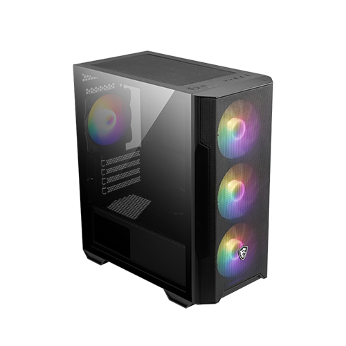 ქეისი - Msi Mag Forge M100R Black - 4x120 Fan ARGB