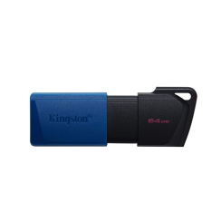 Flash Drive - Kingston DataTraveler Exodia 64 GB USB 3.2 Black-Blue